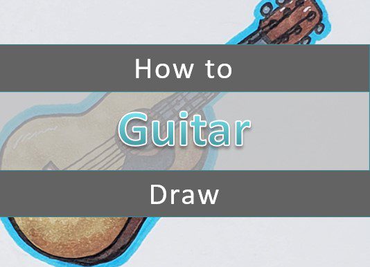 How to Draw An Electric Guitar - YouTube