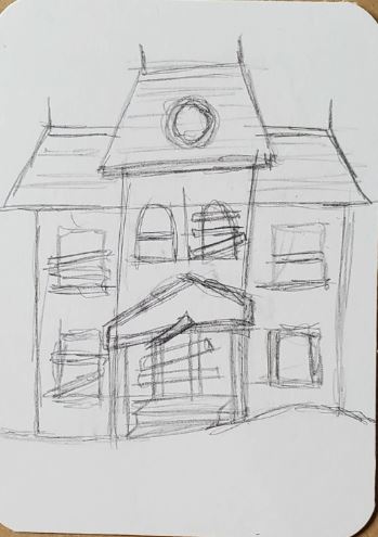 How-to-Draw-a-Haunted-House-Step-by-Step