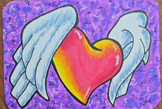 How-to-Draw-a-Heart-with-Wings-Easy