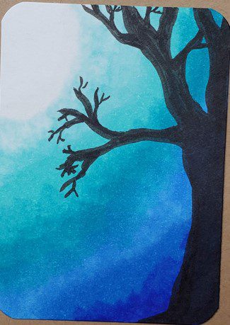 How-to-Draw-a-Night-Sky-with-Markers-Tree