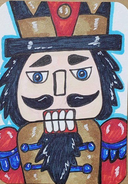 How to Draw a Nutcracker with Markers