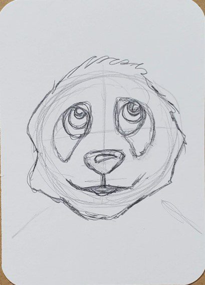 Original drawing of Panda Stock Illustration by ©Victoria_Novak #80944464