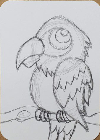 How-to-Draw-a-Parrot-Step-by-Step