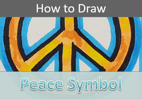 How to Draw a Peace Symbol (easy art tutorial)