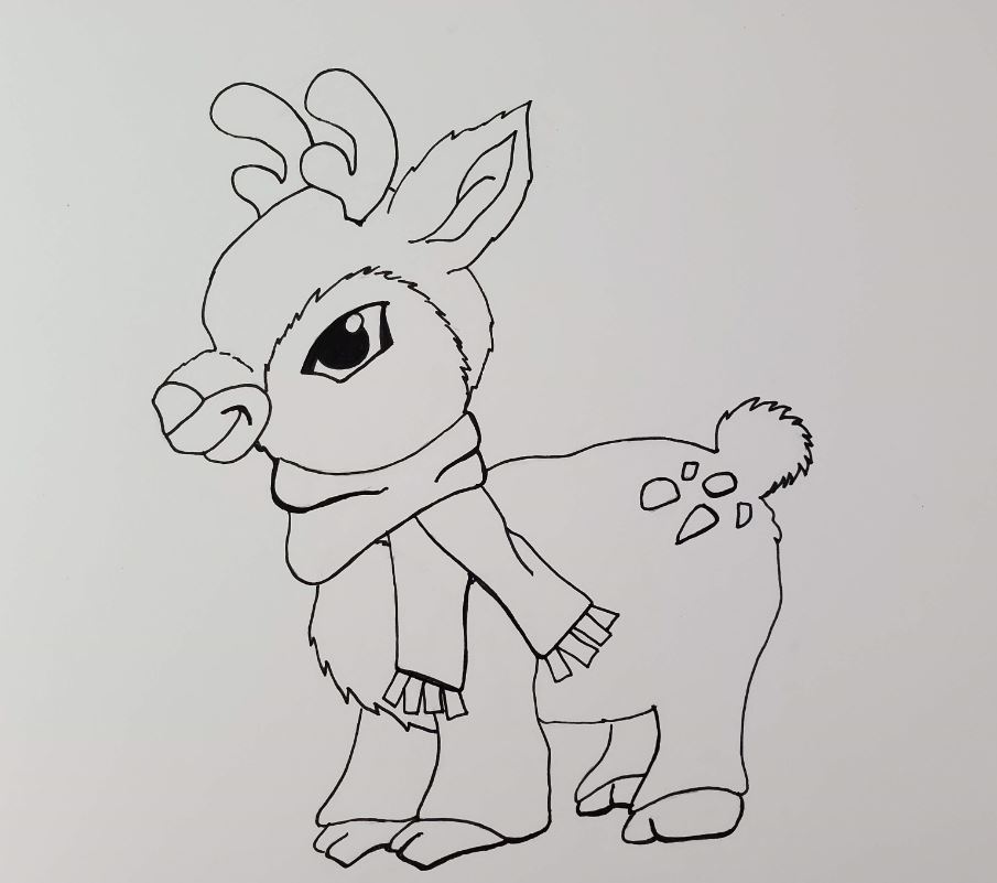 Reindeer-Outline