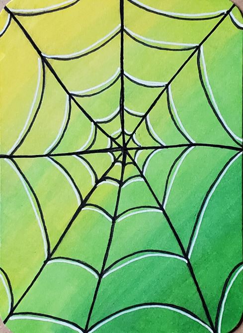How-to-Draw-a-Spider-Web-with-Markers