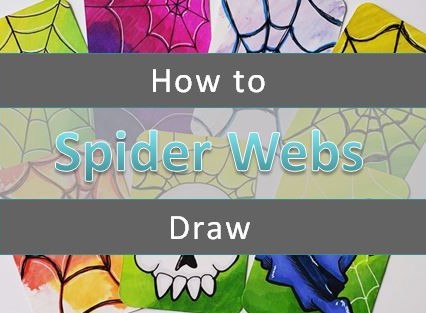 Easy How to Draw a Spider Web Tutorial Video