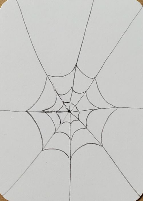 How to Draw a Spider Web 