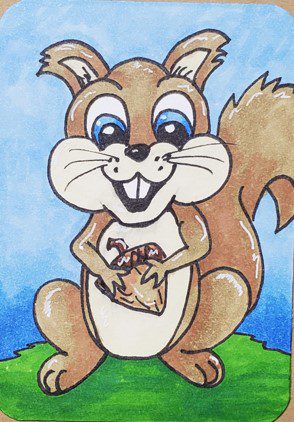 How-to-Draw-a-Squirrel-with-Markers