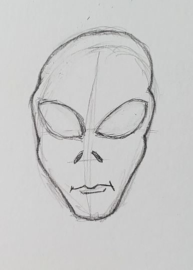 HOW TO DRAW AN ALIEN 