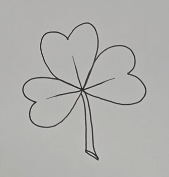 Inked-Shamrock-Drawing