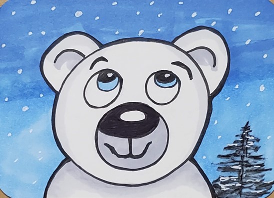 How-to-Draw-a-Polar-Bear-with-Markers