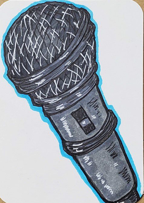 microphone drawings