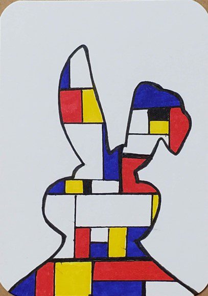Mondrian-Inspired-Animals-Primary-Colors-Bunny