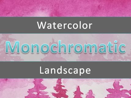 monochromatic art lesson landscape
