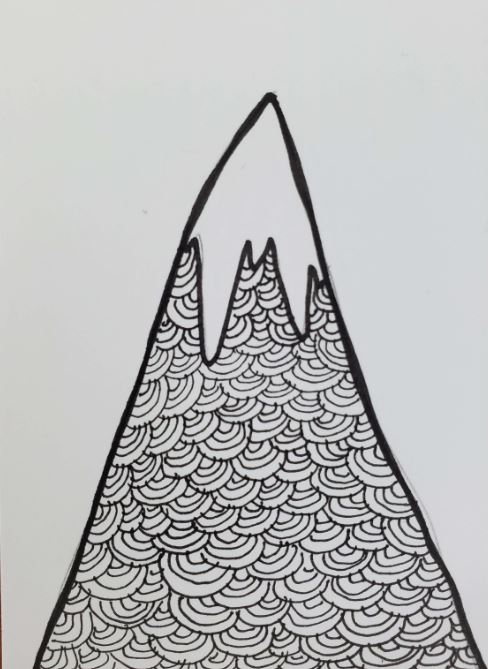 how to draw trees on a mountain - Callahan Thinint00
