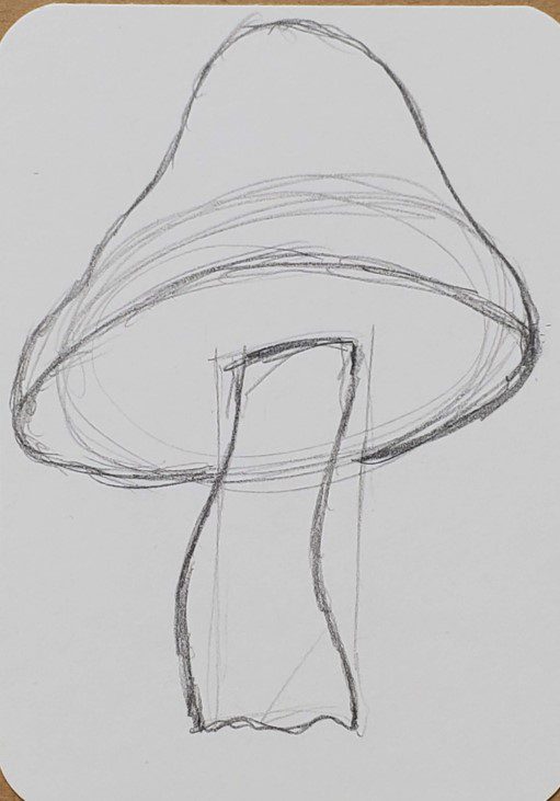 Mushroom Drawing Top Shape
