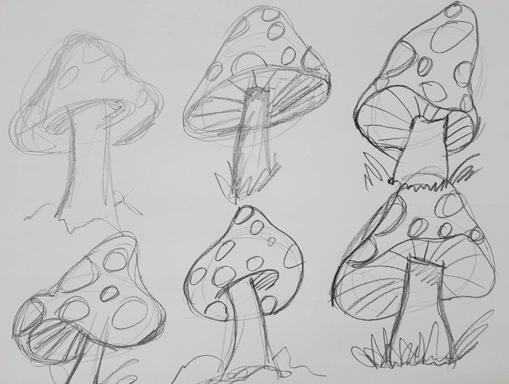 How to Draw A Mushroom – Step-by-Step Art Tutorial – Artlex