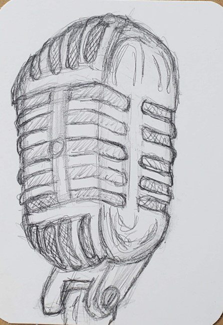 Old-Fashioned-Microphone-Sketch