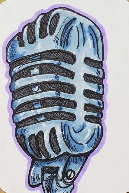 microphone drawings
