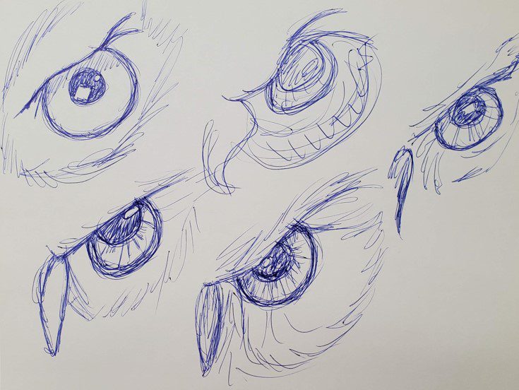 Owl-Eye-Sketch