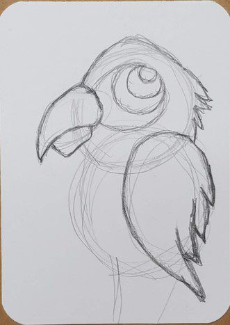 Parrot drawing hi-res stock photography and images - Alamy