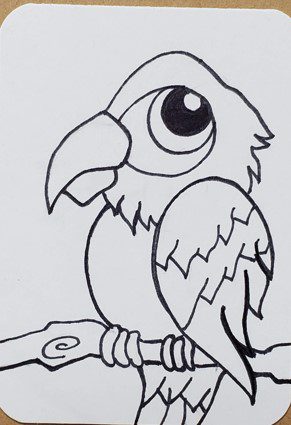 Norwegian Blue Parrot Coloring Page | Coloring pages, Bird coloring pages,  Pencil drawings of animals