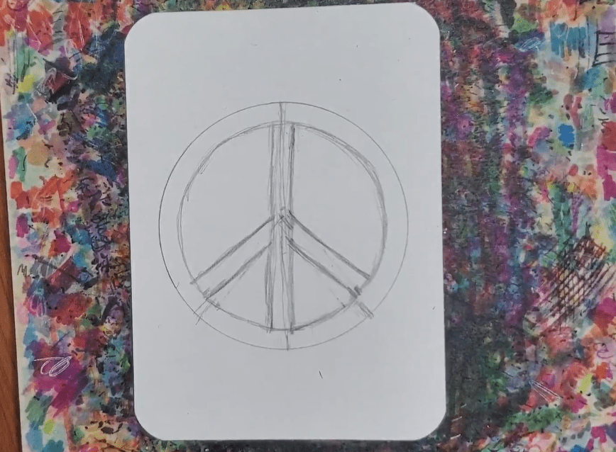 Peace-Symbol-Sketch