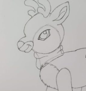 How to Draw a Reindeer Step by Step the Easy Way - Art by Ro