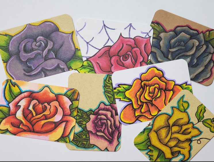 Rose-Artist-Trading-Cards-Ideas