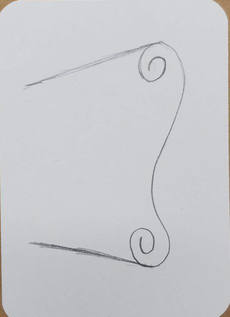 How to Draw a Scroll Step by Step - Art by Ro