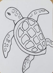 How to Draw a Sea Turtle | Easy Art Tutorial - Art by Ro