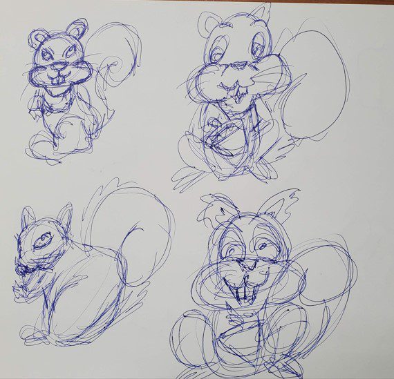 Squirrel-Sketch