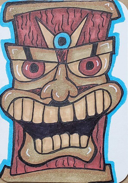 Tiki-Drawing-with-Markers