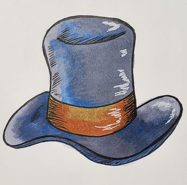How-to-Draw-a-Top-Hat-with-Markers