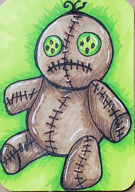 Voodoo Doll Drawing - How To Draw A Voodoo Doll Step By Step